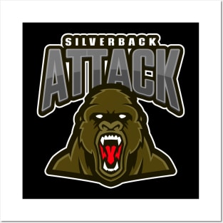 Silverback Attack Posters and Art